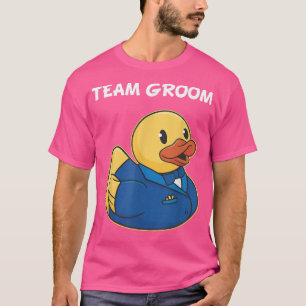 Team Bruidegom Rubber Eend Feest Jongens Jonggezel T-shirt