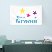 Team bruidegom spandoek (Beurs)