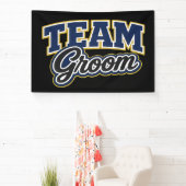 Team Bruidegom Trouwfeest Spandoek (Insitu)