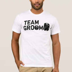 Team Bruidegom Trouwfeest Verloofde Party Smoking  T-shirt