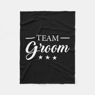 Team bruidegom vrijgezellenfeest team bruidegom pr fleece deken