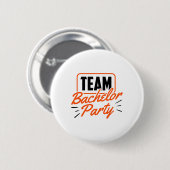 Team Bruiloft Bruid Bruidegom 3 Ronde Button 5,7 Cm (Voorkant /achterkant)