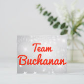 Team Buchanan Briefkaart (Staand voorkant)