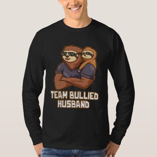 Team Bullied Husband Naughty Daddy Playful Dad  Pu T-shirt (Voorkant)