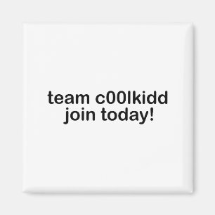 Team C00lkidd Doe mee vandaag Kinderen Grappige Qu Magneet