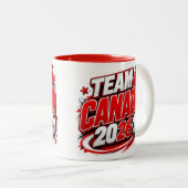 TEAM CANADA 2026 Voetbal Fan Beker | Canadees Tweekleurige Koffiemok (Voorkant rechts)