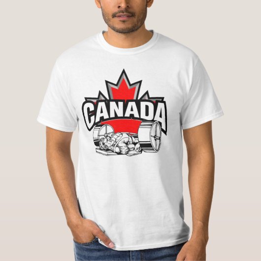 Team Canada Bench Press 1 T-shirt (Voorkant)