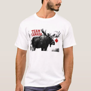 TEAM CANADA. Esdoornblad. Canadese eland. T-shirt