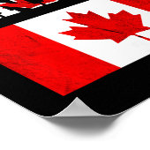 Team Canada Maple Leaf Canadees Voetbalteam Canada Poster (Hoek)