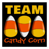 Team Candy Corn Halloween Perfect Poster (Voorkant)