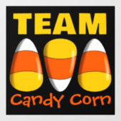 Team Candy Corn Halloween Raamsticker (Vel)