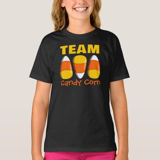 Team Candy Corn Halloween T-shirt (Voorkant)