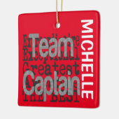 Team Captain Extraordinaire CUSTOM Keramisch Ornament (Links)