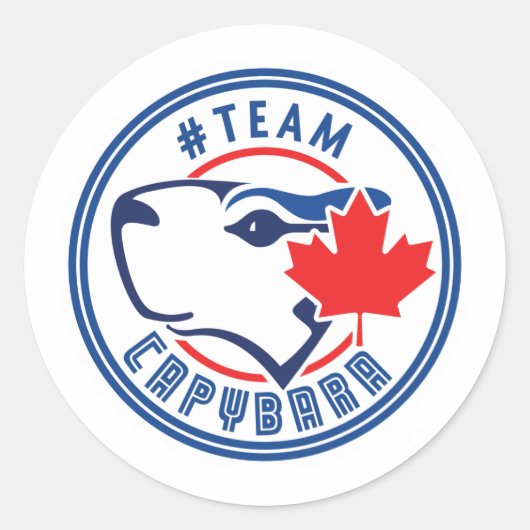 Team Capybara Stickers (Voorkant)