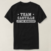 Team Castillo Lifetime Lidmaatschap Funny Family L T-shirt (Design voorkant)