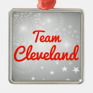 Team Cleveland Metalen Ornament