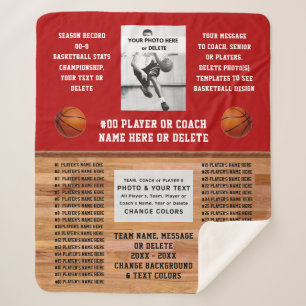 Team, coach of basketbal senior nachtgeschenken, sherpa deken
