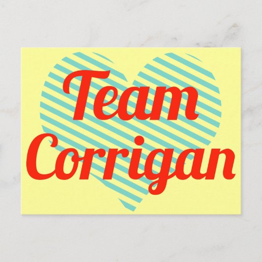 Team Corrigan Briefkaart (Voorkant)