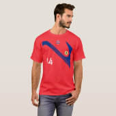 Team Costa Rica voetbal T-shirt (Voorkant volledig)