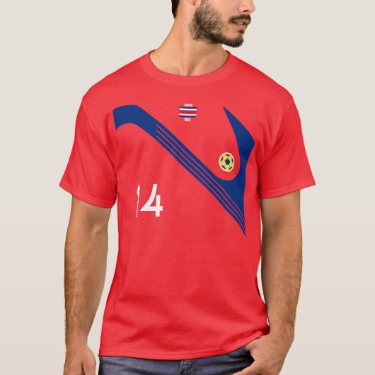 Team Costa Rica voetbal T-shirt (Voorkant)