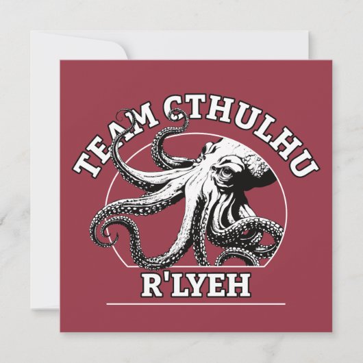 Team Cthulhu R'lyeh Lovecraft Kaart (Voorkant)
