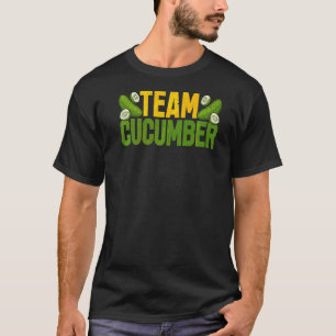 Team Cucumber Komkommer Augurk Groente Veganisti T-shirt