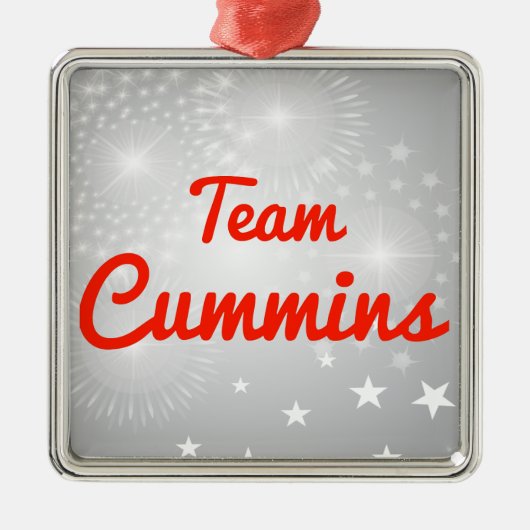 Team Cummins Metalen Ornament (Voorkant)