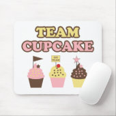 Team Cupcake-Muismat voor cupcake-ventilatoren Muismat (Met muis)
