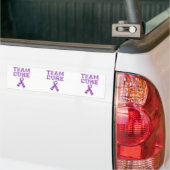 Team Cure (Paars) Bumpersticker (Op Truck)
