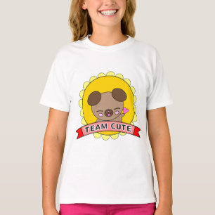 Team Cute Happy Puppy Heart Wave Kinder T-shirt