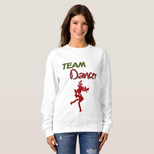 Team Dancer-kerstshirt Trui (Voorkant volledig)