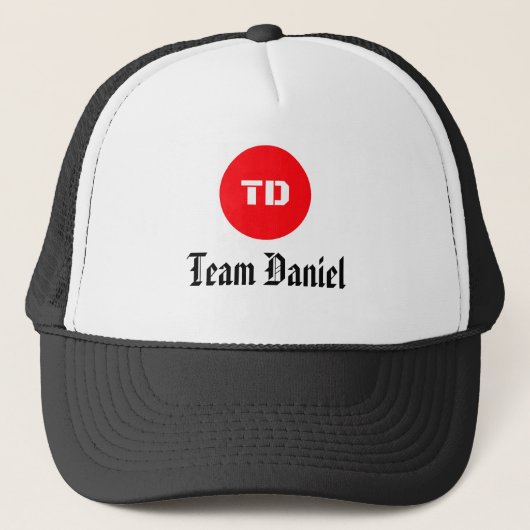 Team Daniel Trucker Hat Pet (Voorkant)