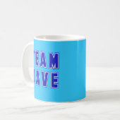 Team Dave T shirten en Producten Koffiemok (Voorkant links)
