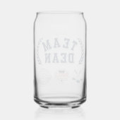 Team Dean Gilmore Girls Design Blikvorm Glas (Achterkant)