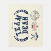 Team Dean Gilmore Girls Design Fleece Deken (Voorkant)