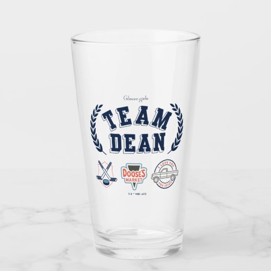 Team Dean Gilmore Girls Design Glas (Voorkant)