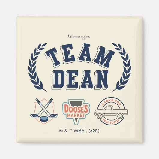 Team Dean Gilmore Girls Design Magneet (Voorkant)