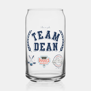 Team Dean Gilmore Girls-ontwerp Blikvorm Glas