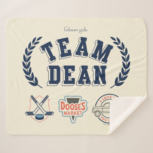 Team Dean Gilmore Girls-ontwerp Sherpa Deken (Voorkant (horizontaal))