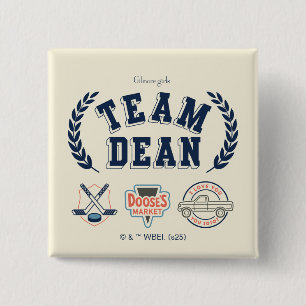 Team Dean Gilmore Girls-ontwerp Vierkante Button 5,1 Cm