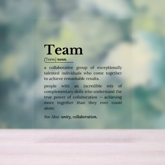 Team Definition – The Power of Collaboration (Neutre)