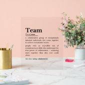 Team Definition – The Power of Collaboration  Acryl Bord (Huwelijk)