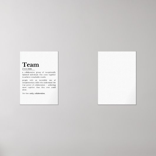 Team Definition – The Power of Collaboration Muurkunst Sets (Voorkant)
