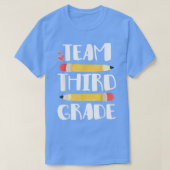 Team derde graad grappigheids 3de terug naar schoo t-shirt (Design voorkant)
