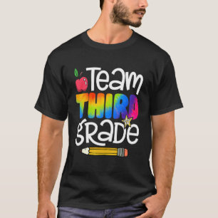 Team Derde klas stropdas Dye Terug naar school ler T-shirt