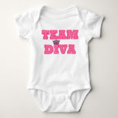 Team Diva Baby T-shirt (Voorkant)
