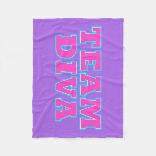 Team Diva Fleece Blankets Deken (Voorkant)