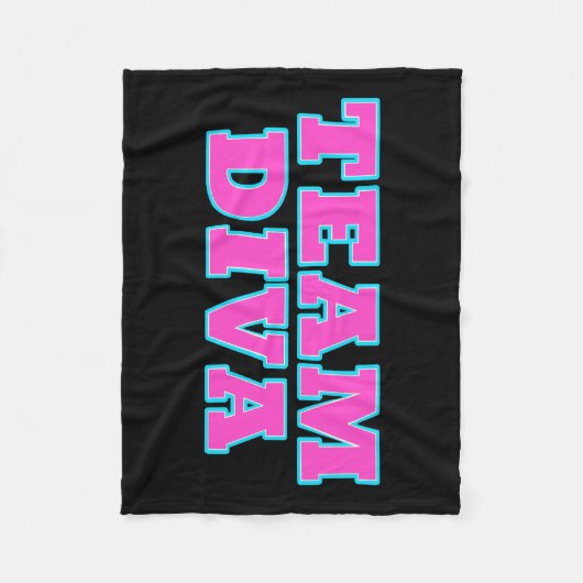 Team Diva Fleece Blankets Deken (Voorkant)