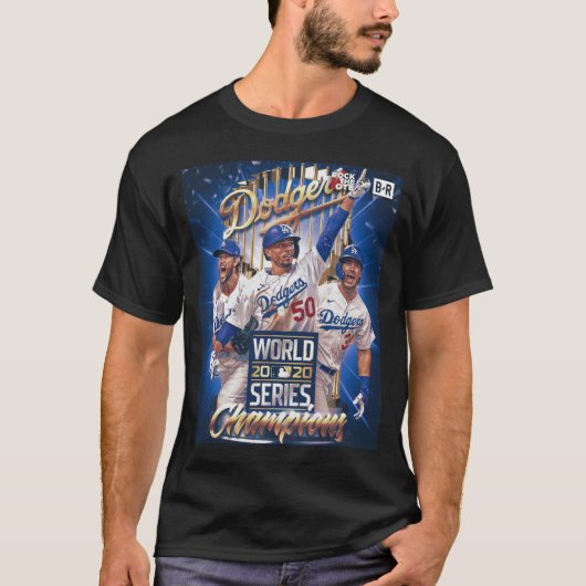 Team Dǫ Dgers 2020 World Series Champiöns T-shirt (Voorkant)