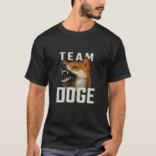 Team Dopostin - Angry Shiba Meme voor Doge Coin In T-shirt